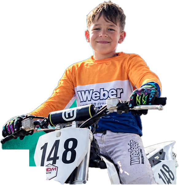Tammo Widmann #148 auf seinem Motocross-Motorrad